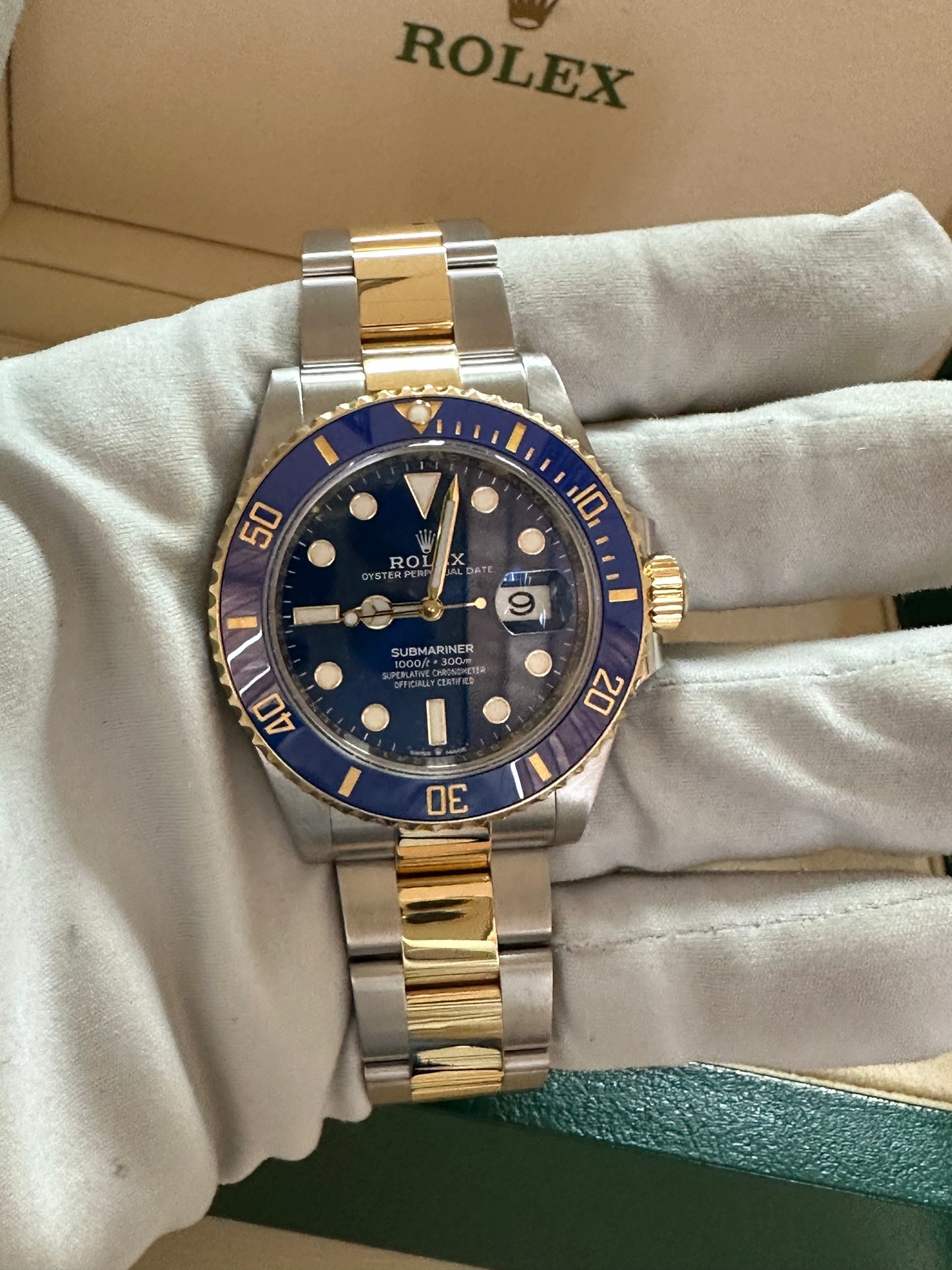 ROLEX SUBMARINER BLUE STEEL & GOLD