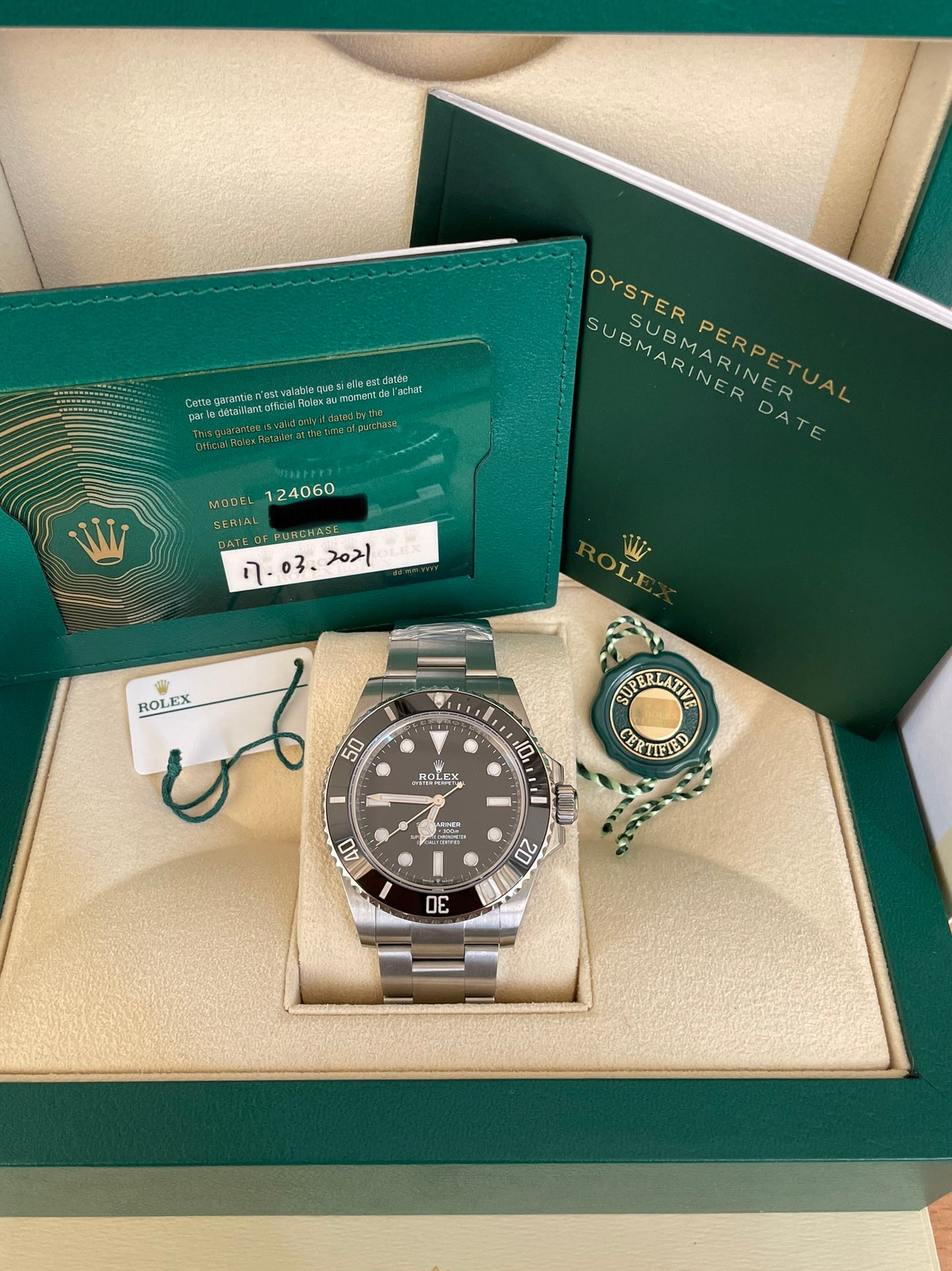 ROLEX SUBMARINER - NO DATE