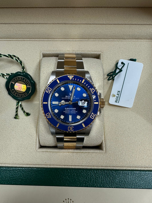 ROLEX SUBMARINER BLUE STEEL & GOLD