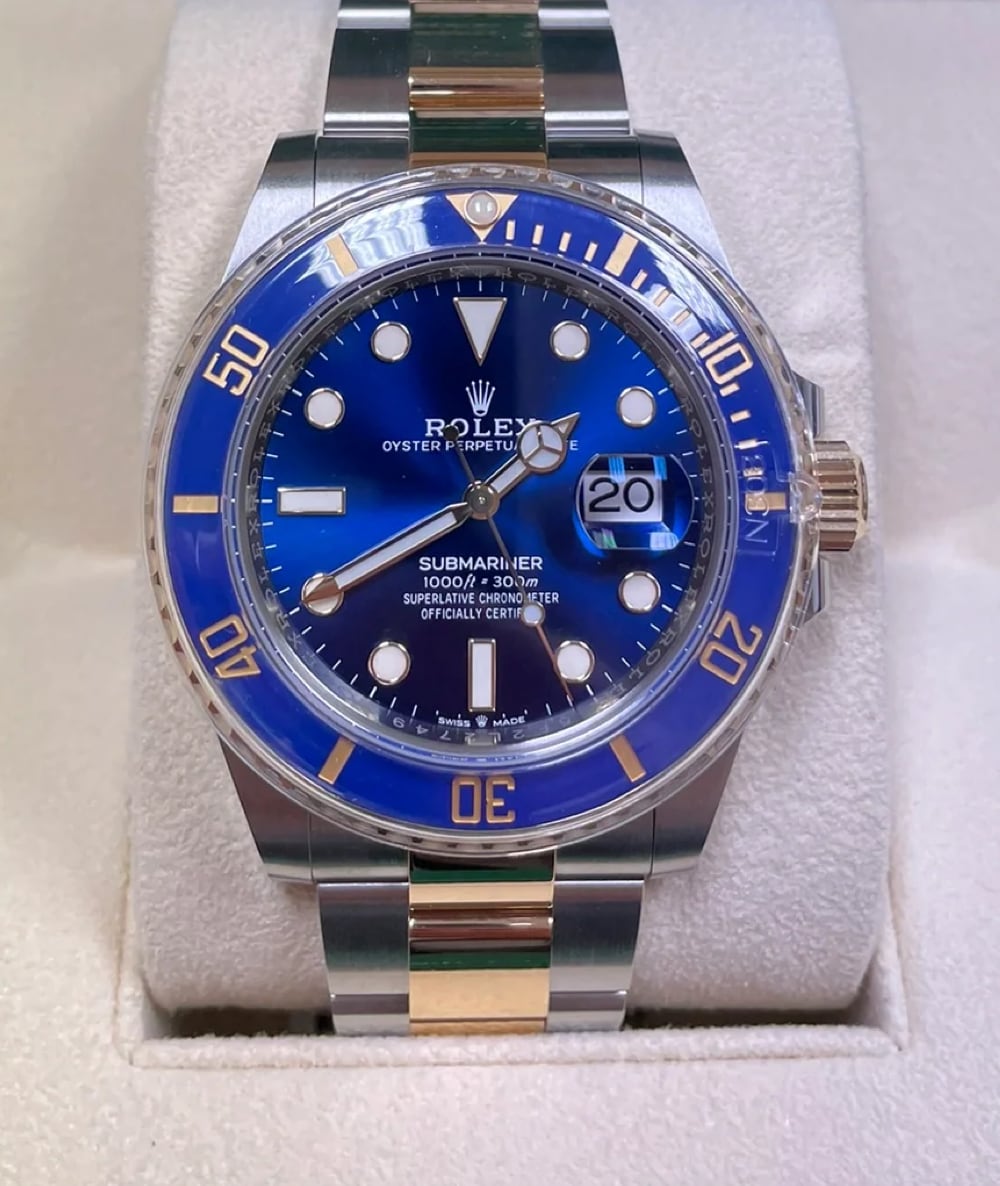 ROLEX SUBMARINER BLUE STEEL & GOLD