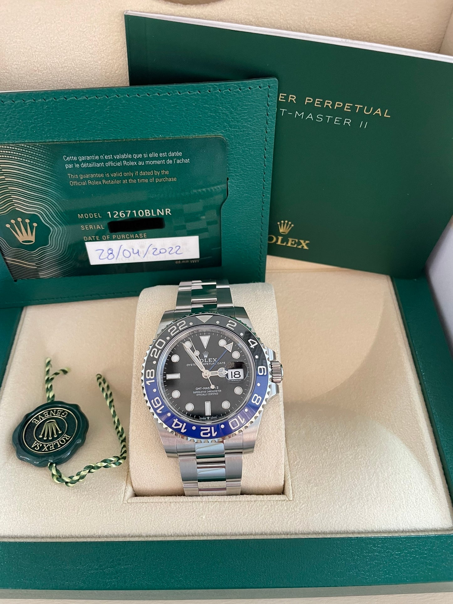 Rolex GMT-MASTER II Batman