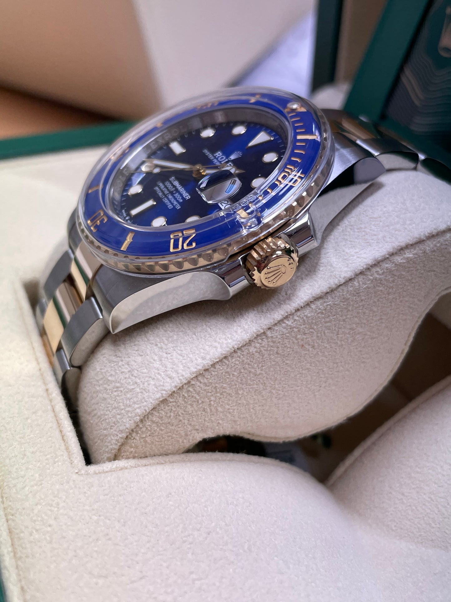 ROLEX SUBMARINER BLUE STEEL GOLD StevensJewelleryandwatches