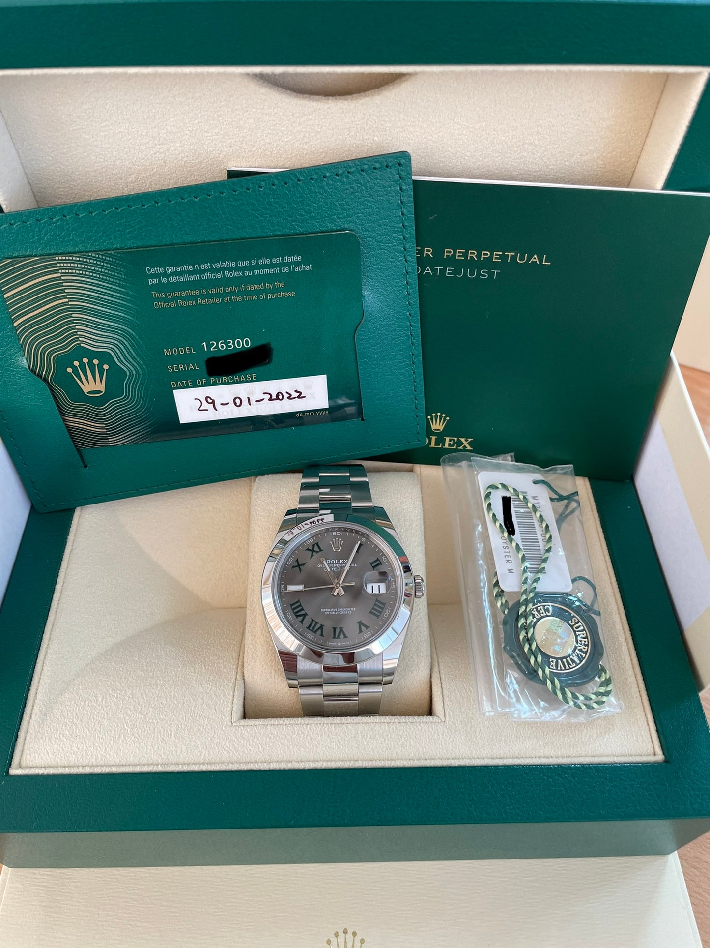 ROLEX DATEJUST 41 WIMBLEDON